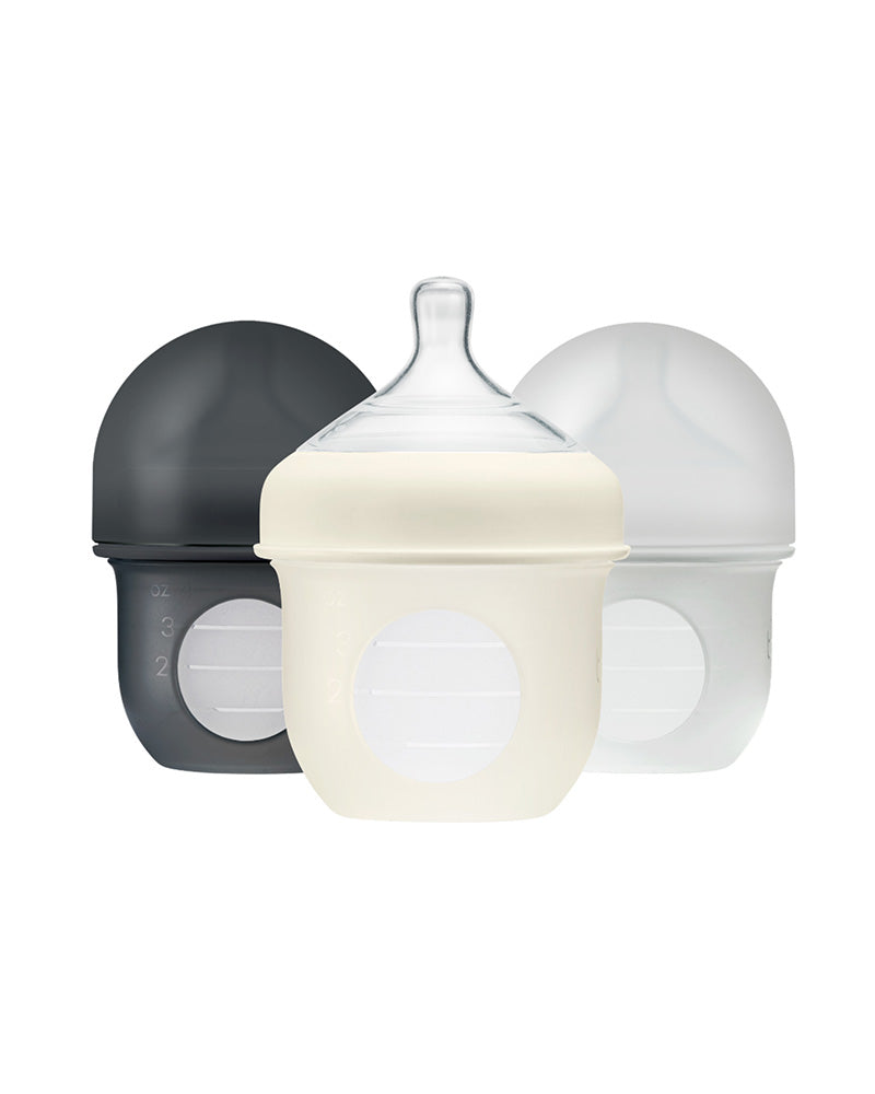 Diaytar Côte d'Ivoire boon nursh lot de 3 biberons en silicone gris - 118ml - default title biberon,biberons-2,boon,fille,garcon,puericulture,Repas
