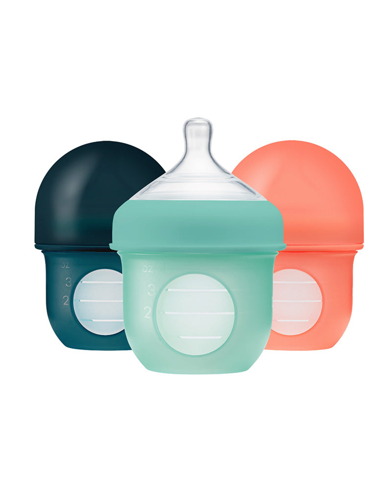 Diaytar Côte d'Ivoire boon nursh lot de 3 biberons en silicone multi couleur - 118ml - default title biberon,biberons-2,boon,fille,garcon,puericulture,Repas