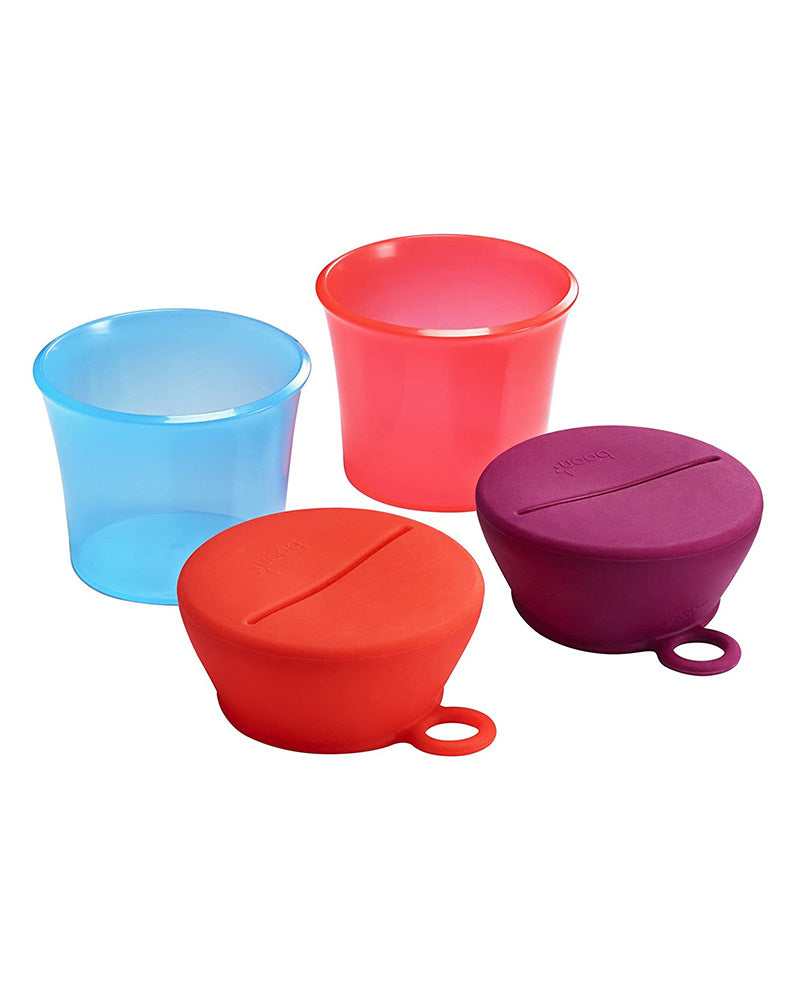 Diaytar Côte d'Ivoire boon snug snack - 2 couvercles rose et violet + 2 tasses bleu et orange - default title boite-a-gouter,boite-gouter,boon,ecole,on-the-go,pots-pour-aliment,puericulture,Repas