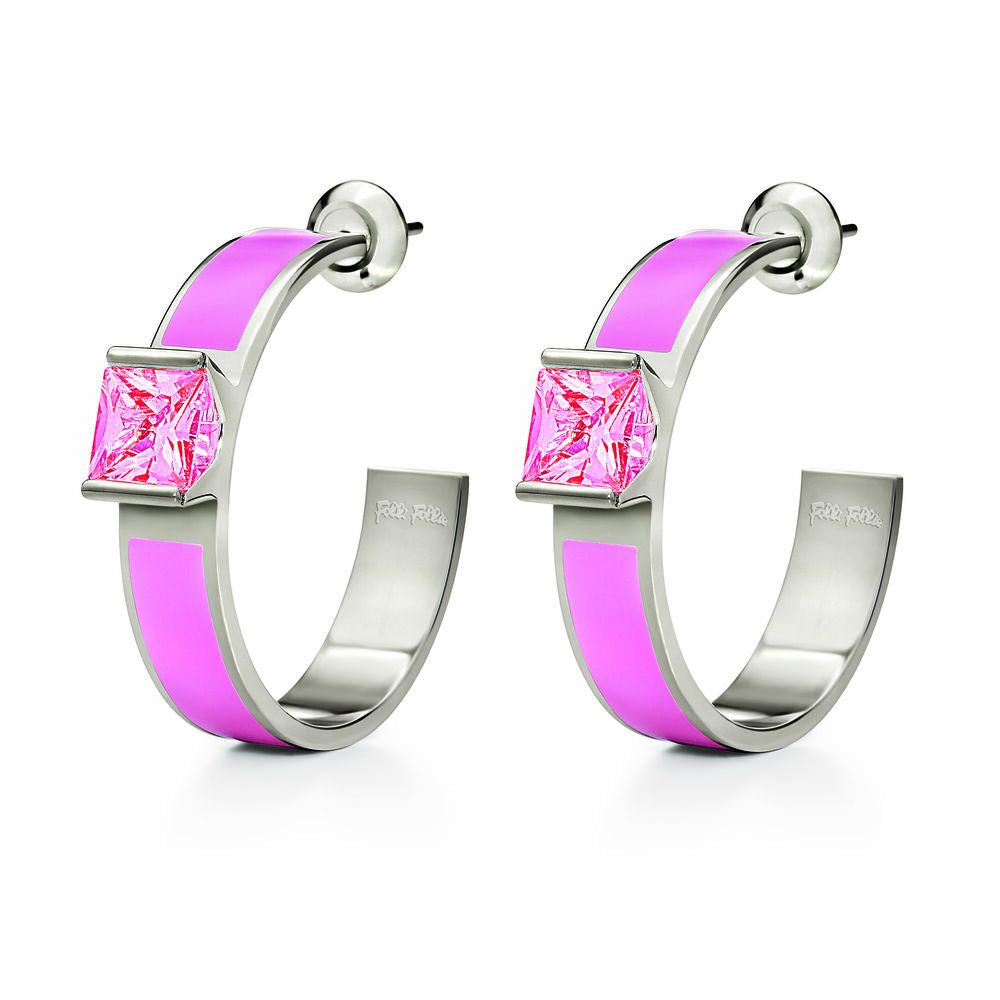 Diaytar Côte d'Ivoire Boucles d'Oreilles Femme Folli Follie 3E13F007PP (3 cm) 