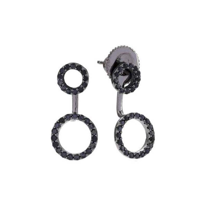 Diaytar Côte d'Ivoire Boucles d'Oreilles Femme Sif Jakobs E0215-BK-BK (2,5 cm) 