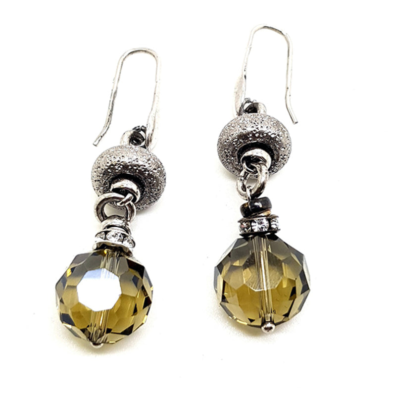 Diaytar Côte d'Ivoire Boucles d'Oreilles Femme Viceroy 1011E000-51 Argent Vert (3 cm) 