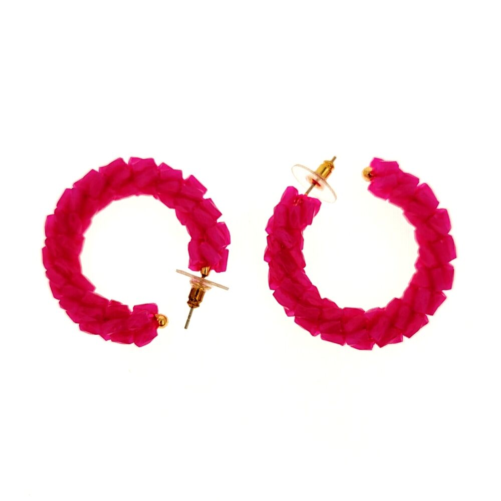Diaytar Côte d'Ivoire Boucles d'oreilles Lola Casademunt Bagues Fuchsia 