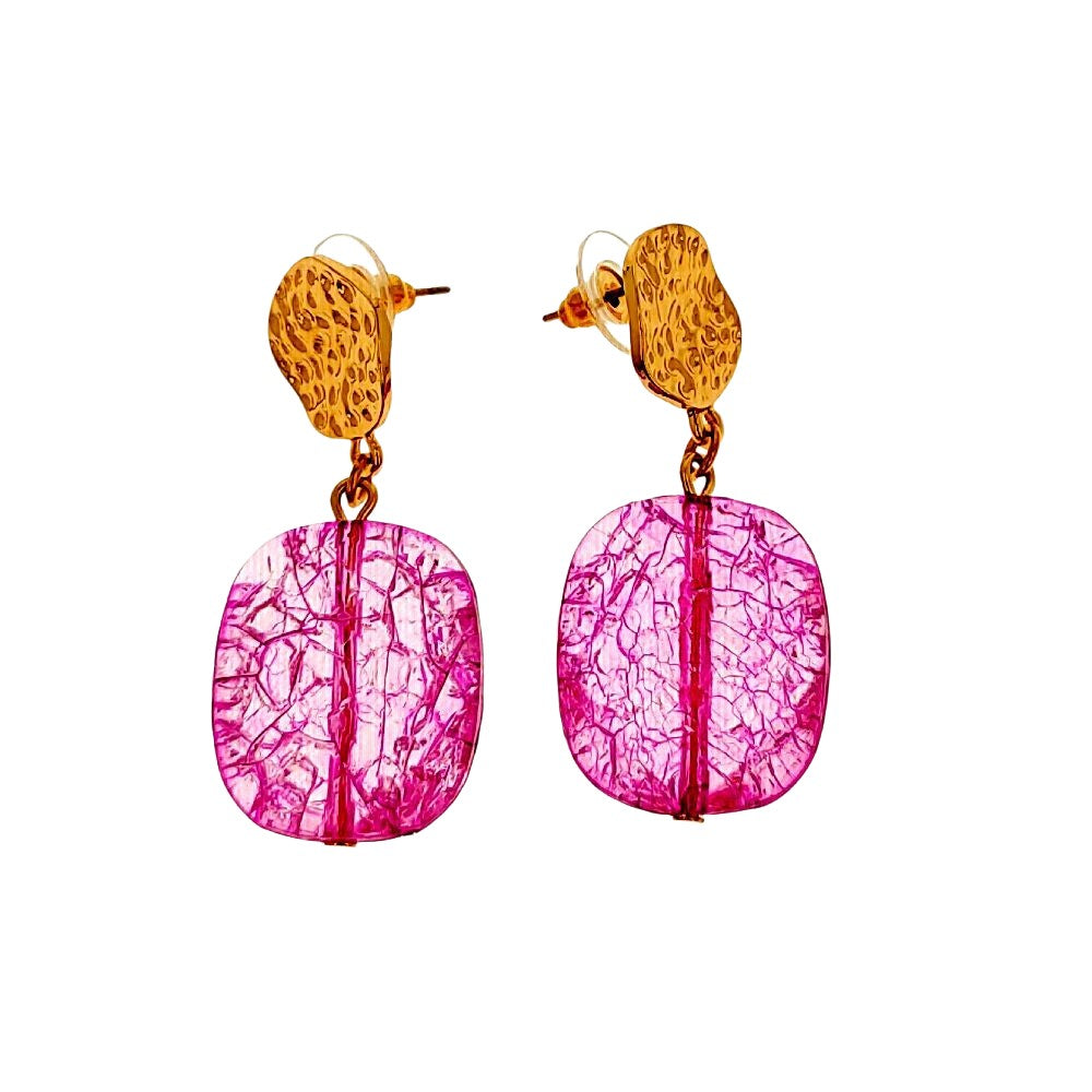 Diaytar Côte d'Ivoire Boucles d'oreilles Lola Casademunt Lilas Doré 