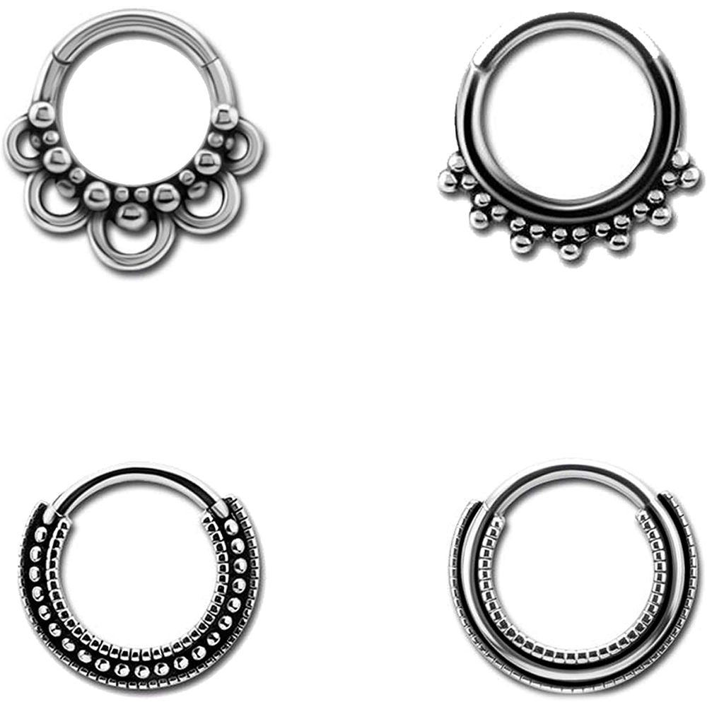 Diaytar Côte d'Ivoire Boucles d'oreilles Tiroir Accessoires Modèle B Septum Clicker (Remis à neuf A+) 