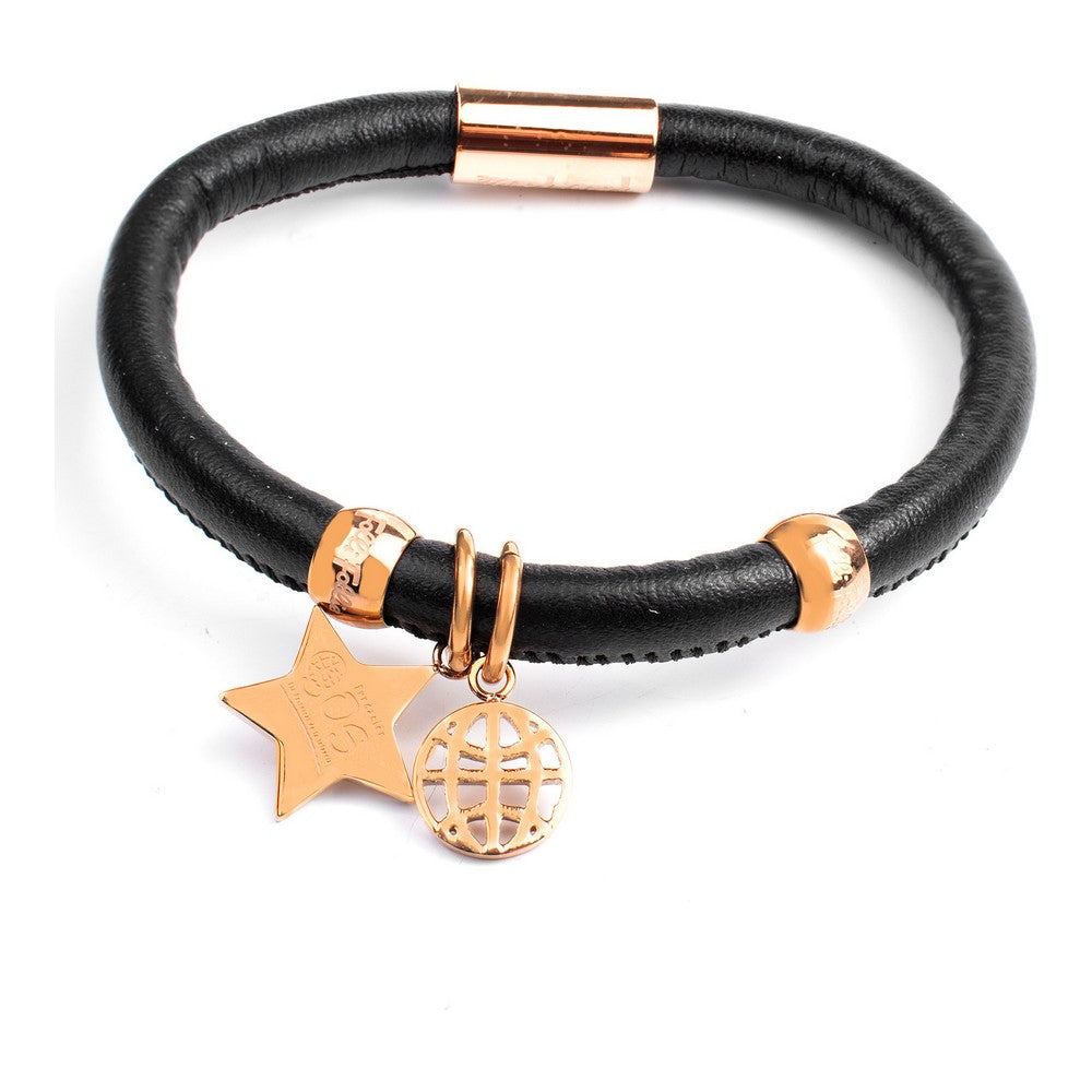 Diaytar Côte d'Ivoire Bracelet Femme Folli Follie 1B13T046RK Cuir Noir (12 cm) 