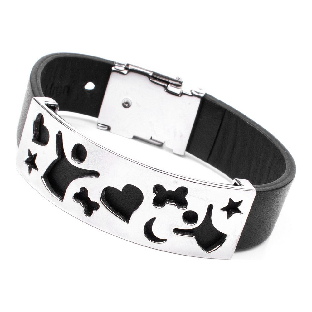 Diaytar Côte d'Ivoire Bracelet Femme Folli Follie 1B8T081K Noir Acier inoxydable 