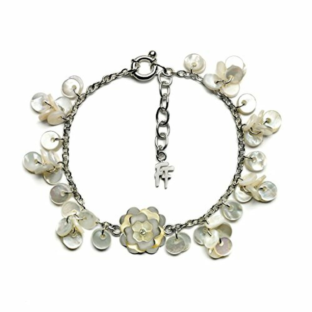 Diaytar Côte d'Ivoire Bracelet Femme Folli Follie 2B14F003WW Acier Nacre (23 cm) 