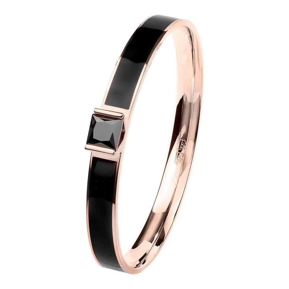 Diaytar Côte d'Ivoire Bracelet Femme Folli Follie 3B13T008RKK Acier Inoxydable Noir (7 cm) 