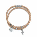 Diaytar Côte d'Ivoire Bracelet Femme Folli Follie 3B14F068IC Cuir Beige (23 cm) 