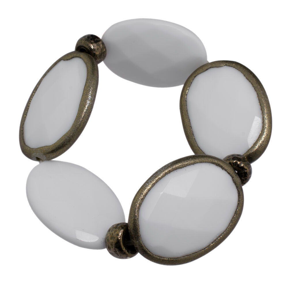 Diaytar Côte d'Ivoire Bracelet Femme Folli Follie 4B9S013W Acier Blanc (7 cm) 