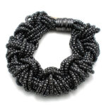Diaytar Côte d'Ivoire Bracelet Femme Folli Follie BA15Z004K Acier Inoxydable Noir (22 cm) 