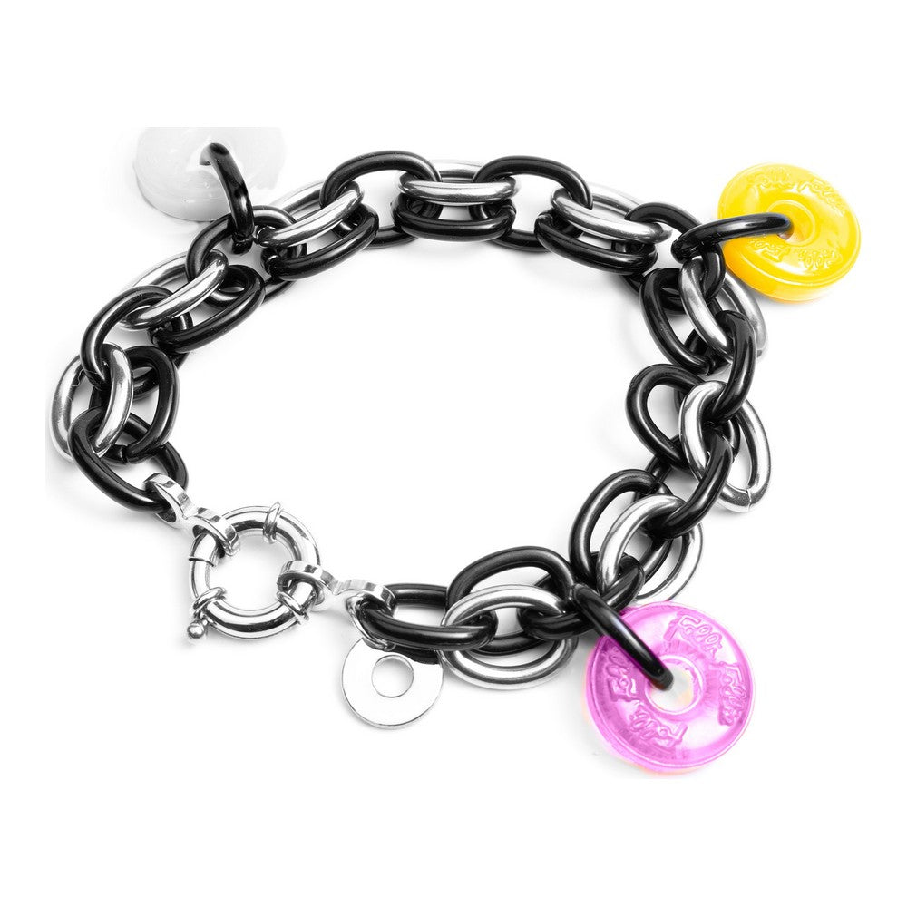 Diaytar Côte d'Ivoire Bracelet Femme Folli Follie BA1B003SK-ABR Acier Inoxydable Noir (23 cm) 