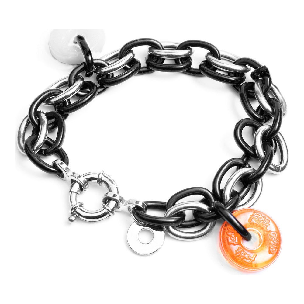 Diaytar Côte d'Ivoire Bracelet Femme Folli Follie BA1B003SK-BN Acier Inoxydable Noir (23 cm) 
