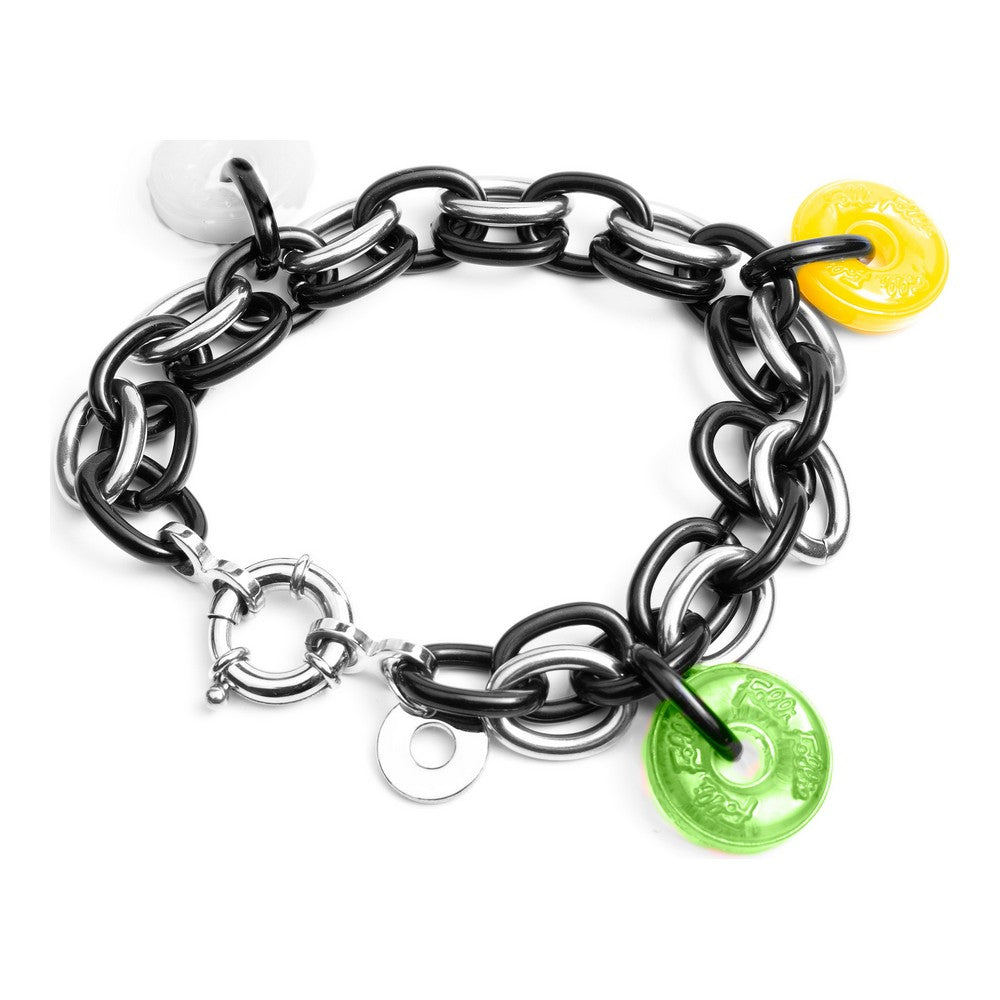 Diaytar Côte d'Ivoire Bracelet Femme Folli Follie BA1B003SK-BVA Acier Inoxydable Noir (23 cm) 