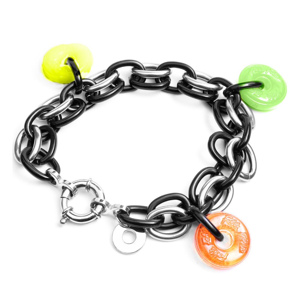 Diaytar Côte d'Ivoire Bracelet Femme Folli Follie BA1B003SK-NVA Acier Inoxydable Noir (23 cm) 