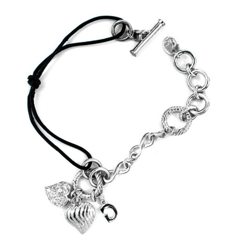 Diaytar Côte d'Ivoire Bracelet Femme GC Watches CL107B03 Cuir Noir Argent Massif Argent (19 cm) 