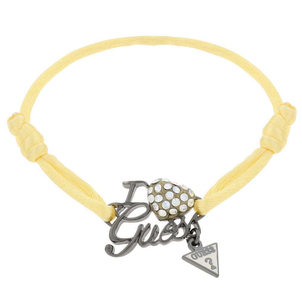 Diaytar Côte d'Ivoire Bracelet Femme Guess UBB81063 Textile Jaune (20 cm) 