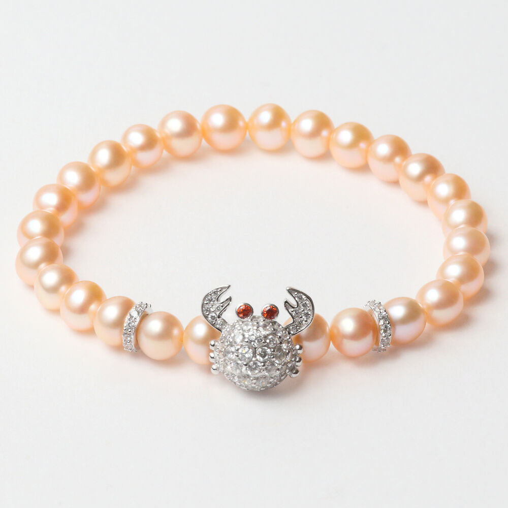 Diaytar Côte d'Ivoire Bracelet Femme Lancaster JLA-BR-CRAB-1-PE Argent Orange Argent Massif 16 mm 