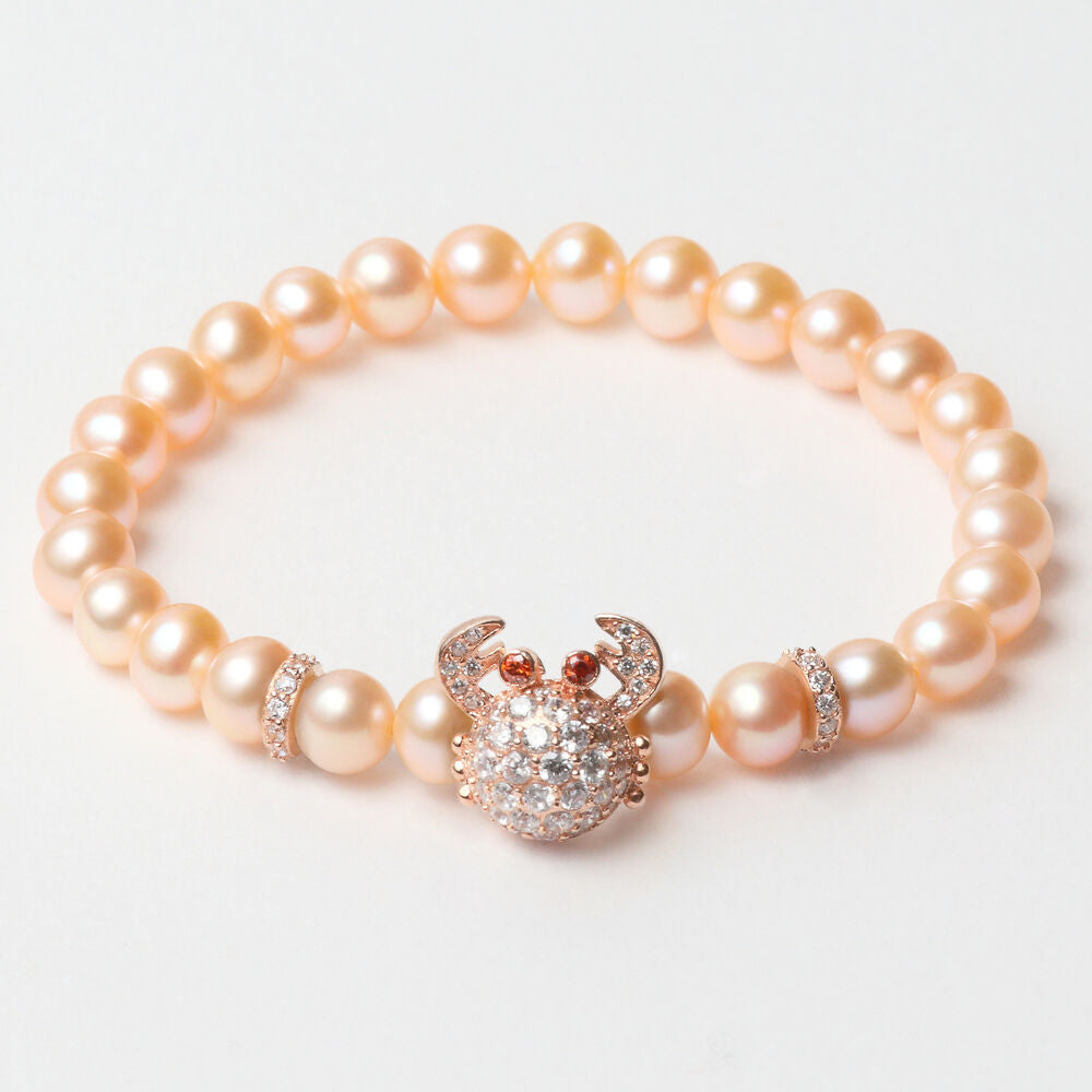 Diaytar Côte d'Ivoire Bracelet Femme Lancaster JLA-BR-CRAB-2-PE Orange Argent Massif 16 mm Rose 