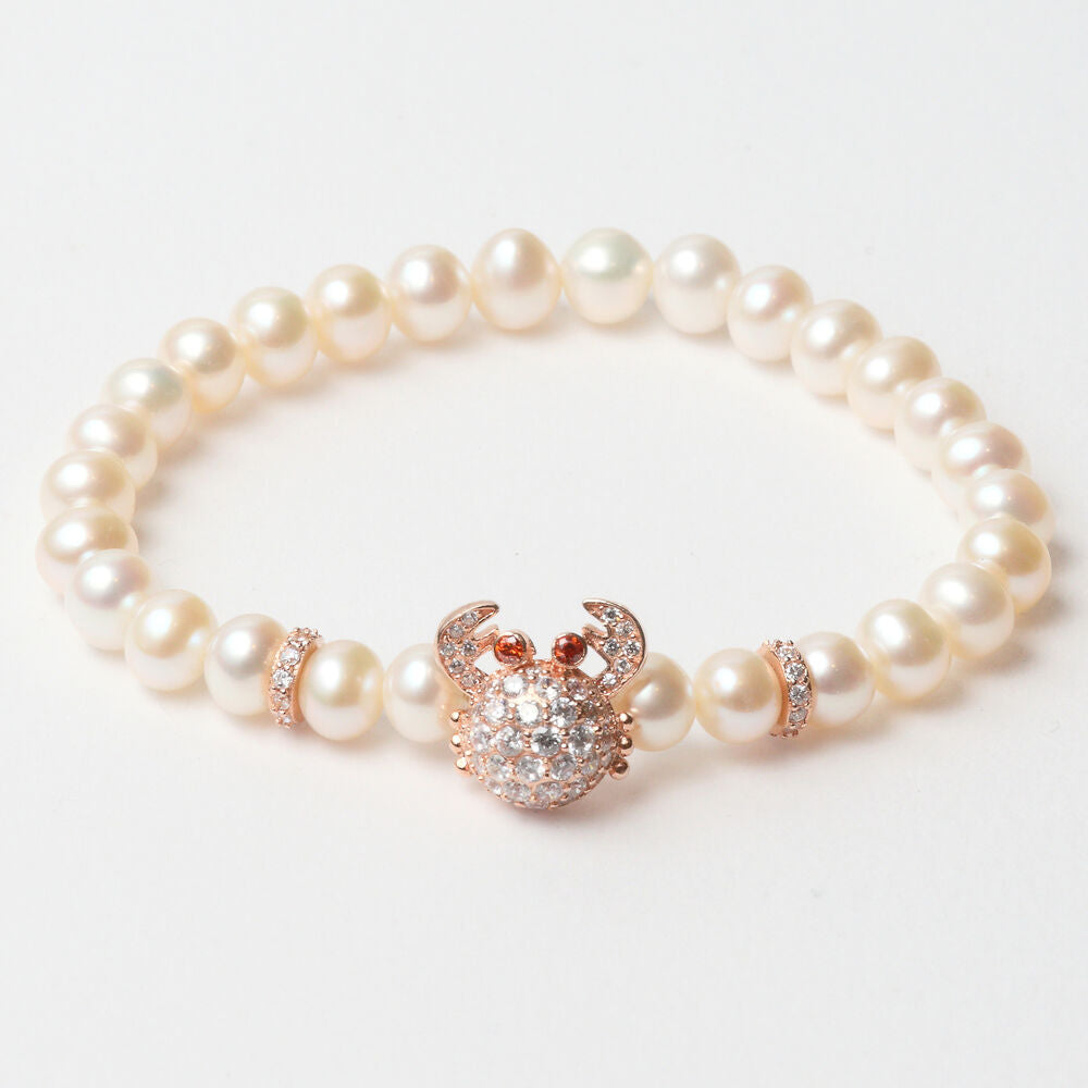 Diaytar Côte d'Ivoire Bracelet Femme Lancaster JLA-BR-CRAB-2-WH Argent Massif Blanc 16 mm Rose 