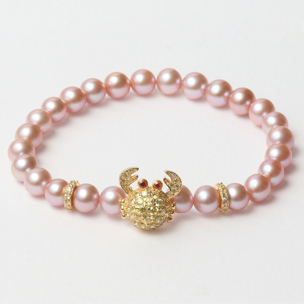 Diaytar Côte d'Ivoire Bracelet Femme Lancaster JLA-BR-CRAB-6-PU Argent Massif Doré Rose 16 mm 