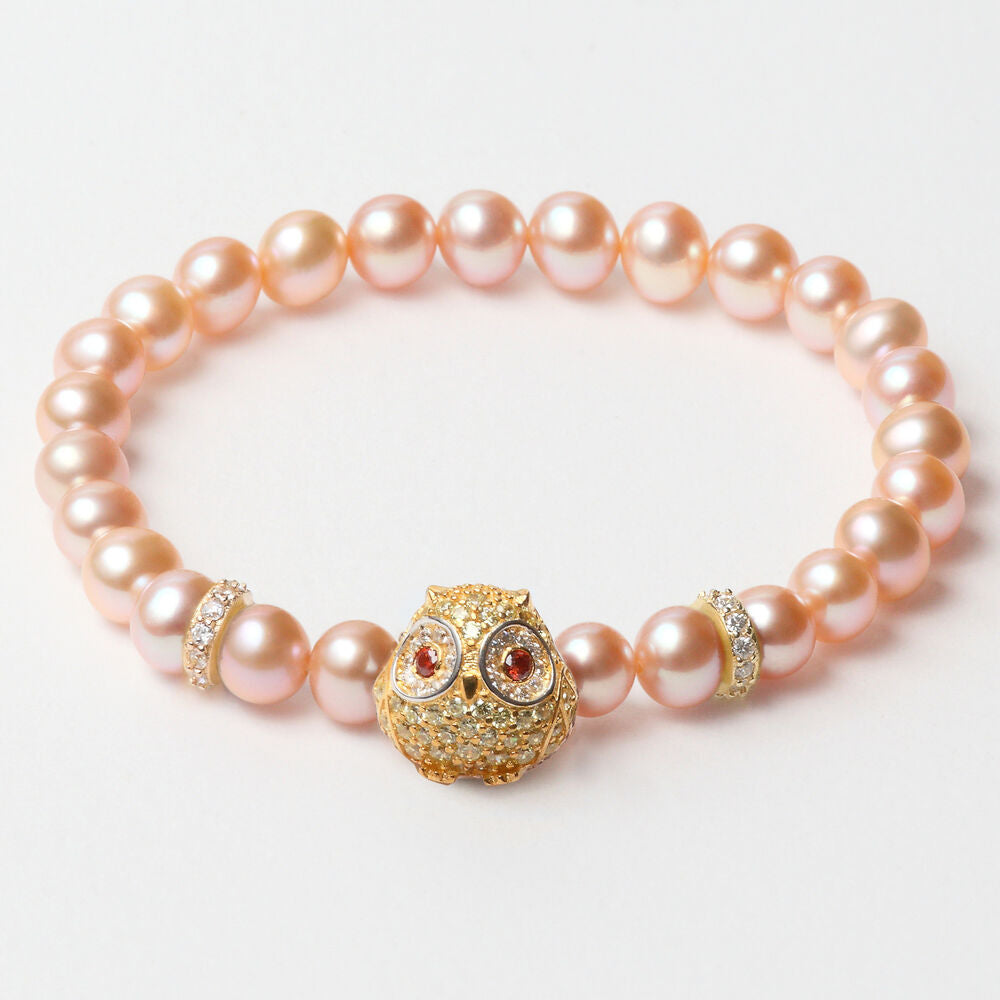Diaytar Côte d'Ivoire Bracelet Femme Lancaster JLA-BR-OWL-6-PU Argent Massif Doré Rose 16 mm 