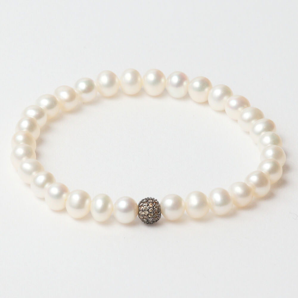 Diaytar Côte d'Ivoire Bracelet Femme Lancaster JLA-BR-SB-4-WH Argent Massif Marron Blanc 16 mm 