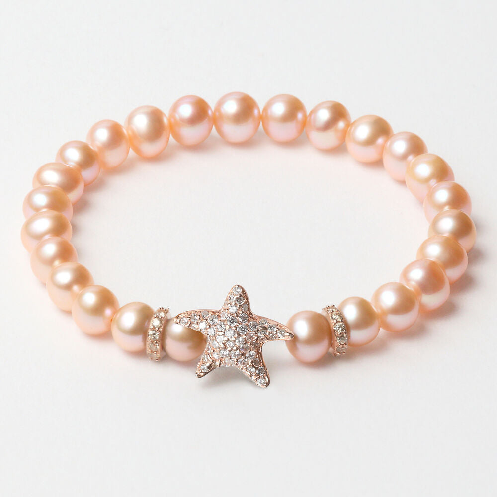 Diaytar Côte d'Ivoire Bracelet Femme Lancaster JLA-BR-STAR-2-PE Orange Argent Massif 16 mm Rose 