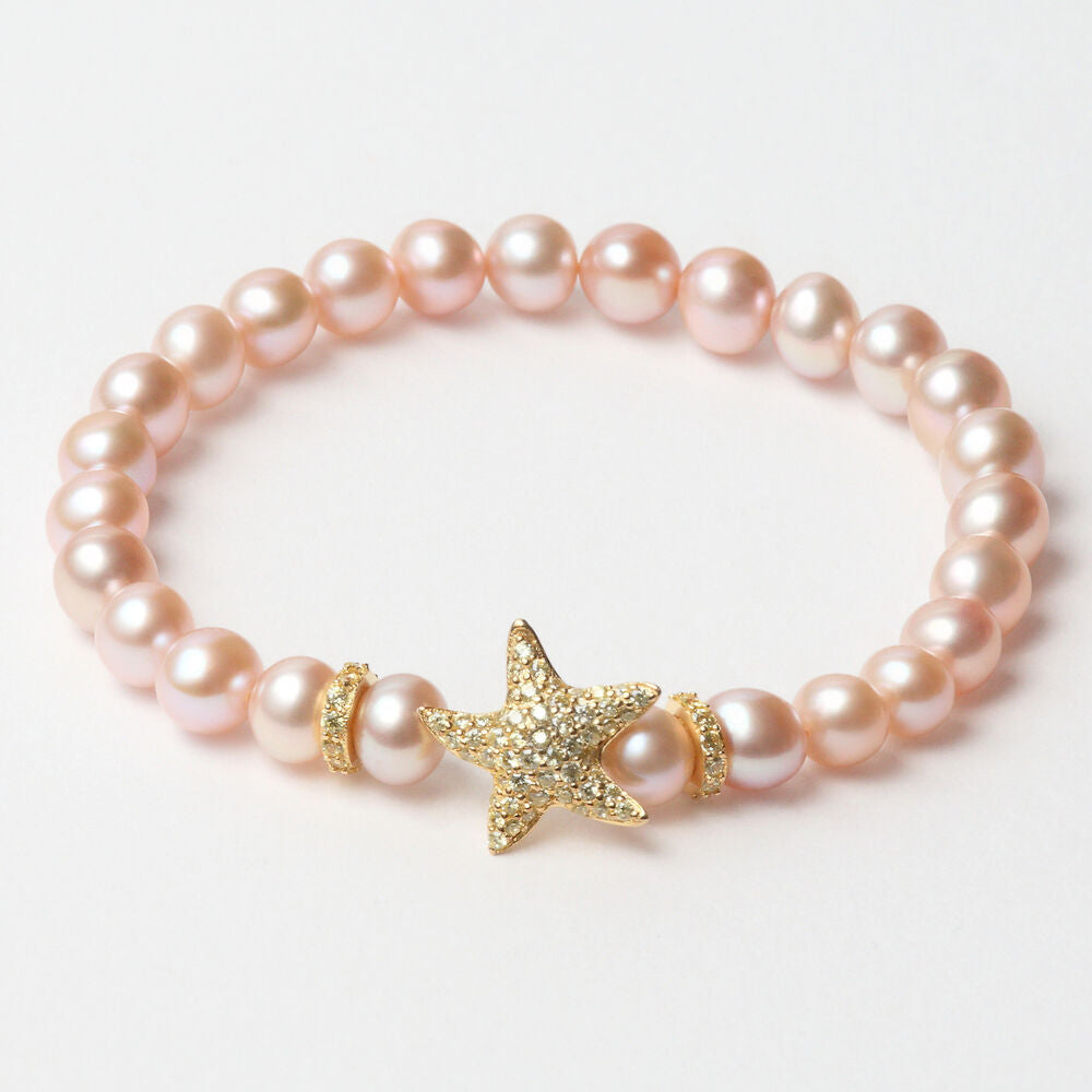 Diaytar Côte d'Ivoire Bracelet Femme Lancaster JLA-BR-STAR-6-PU Argent Massif Doré Rose 16 mm 