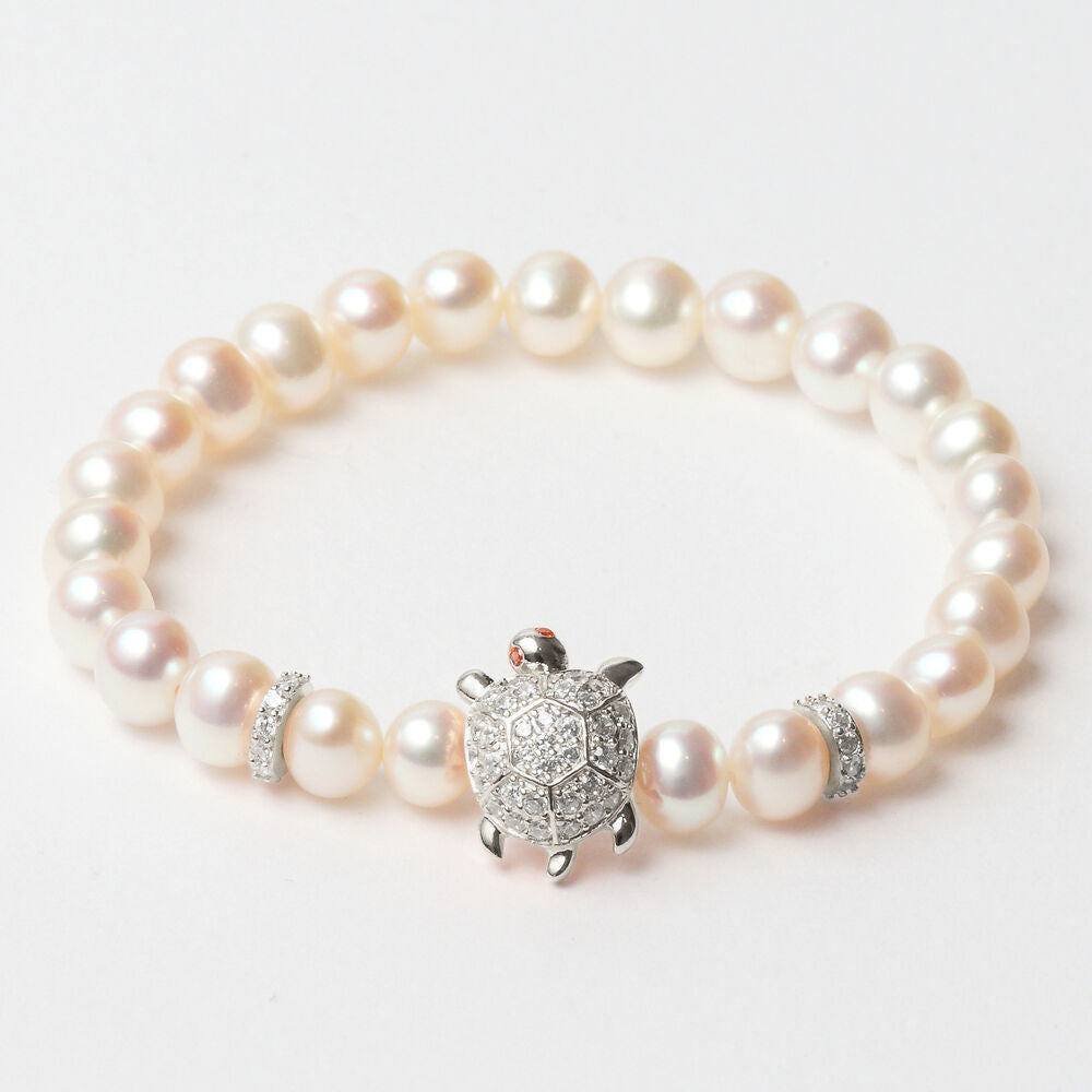 Diaytar Côte d'Ivoire Bracelet Femme Lancaster JLA-BR-TURTLE-1-WH Argent Blanc Argent Massif 16 mm 