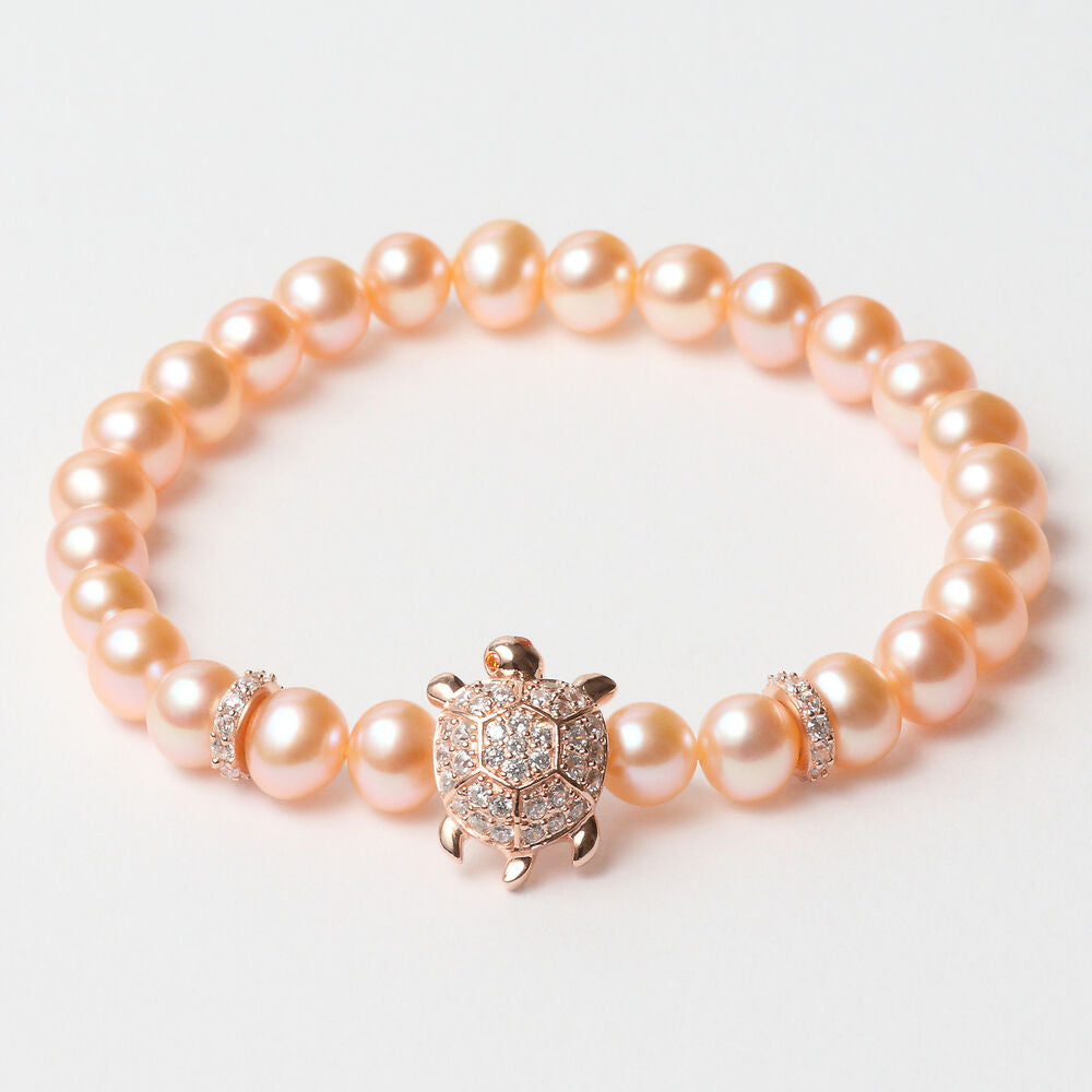 Diaytar Côte d'Ivoire Bracelet Femme Lancaster JLA-BR-TURTLE-2-PE Orange Argent 925 16 mm Rose 