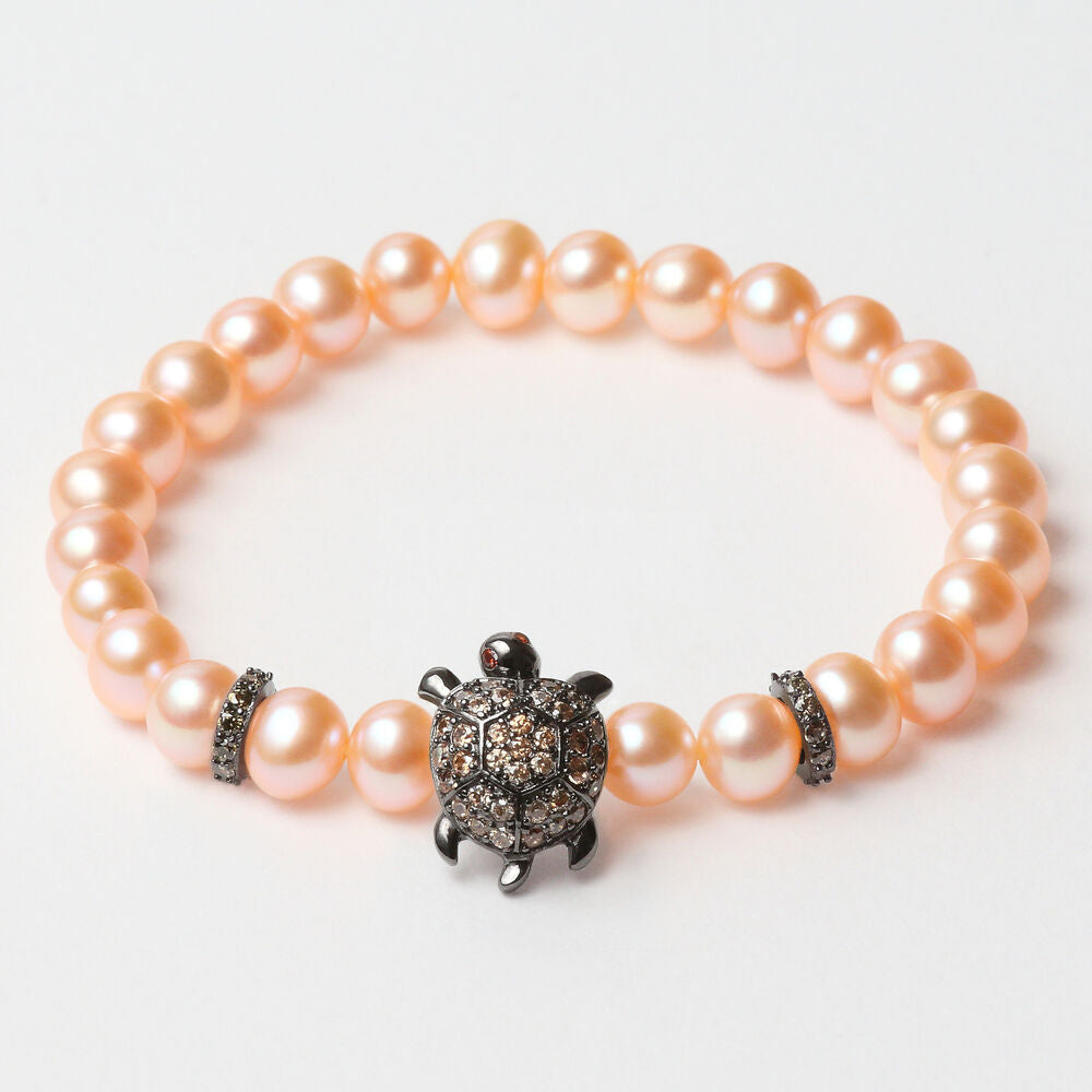 Diaytar Côte d'Ivoire Bracelet Femme Lancaster JLA-BR-TURTLE-4-PE Marron Orange Argent Massif 16 mm 