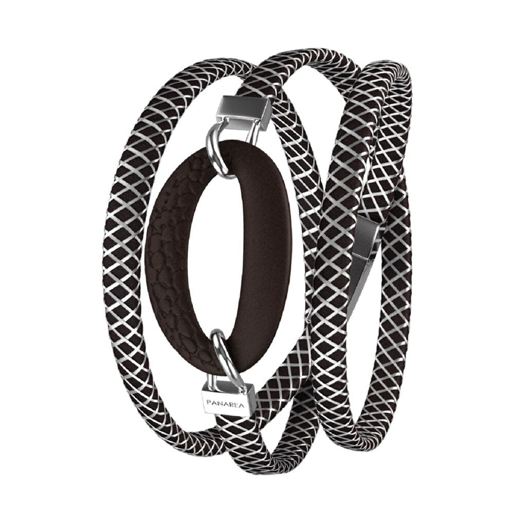 Diaytar Côte d'Ivoire Bracelet Femme Panarea BM1N19 Argent Noir (56 cm) 