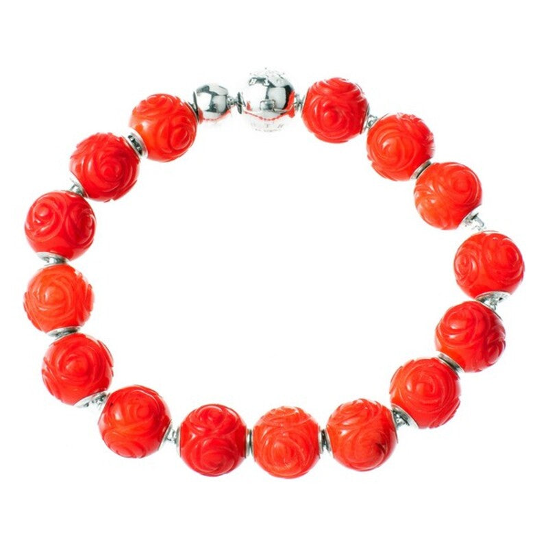 Diaytar Côte d'Ivoire Bracelet Femme Thomas Sabo KT0147-870-10-L16 Rouge Rose Argent Sterling 