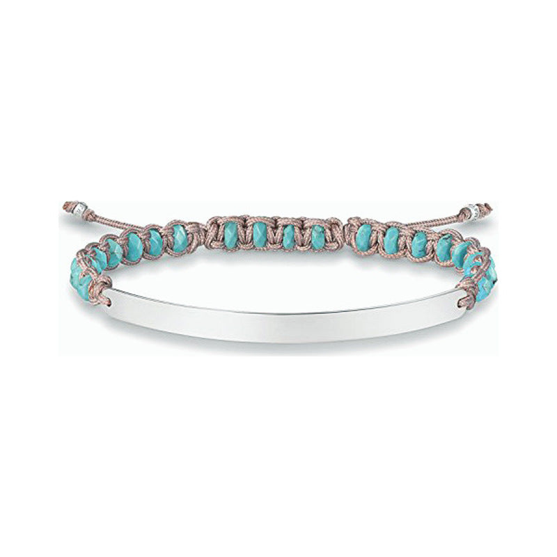 Diaytar Côte d'Ivoire Bracelet Femme Thomas Sabo LBA0052-905-17-L21V Argent Bleu Argent Sterling 925 