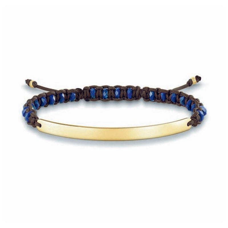 Diaytar Côte d'Ivoire Bracelet Femme Thomas Sabo LBA0056-892-32 Bleu Argent Doré (19 cm) (12-19 cm) 