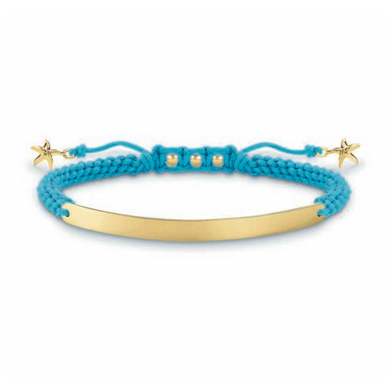 Diaytar Côte d'Ivoire Bracelet Femme Thomas Sabo LBA0060-848-1 Bleu Argent Doré 