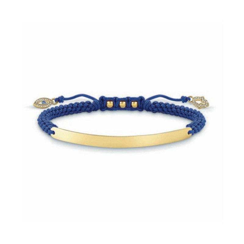 Diaytar Côte d'Ivoire Bracelet Femme Thomas Sabo LBA0067-899-1 Bleu Argent Doré (21 cm) 
