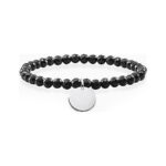 Diaytar Côte d'Ivoire Bracelet Femme Thomas Sabo LBA0113-840-11-L17,5 Noir Argent Sterling 925 
