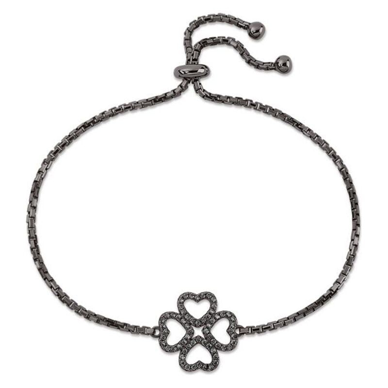 Diaytar Côte d'Ivoire Bracelet Folli Follie 3B17S029KK Noir Argent massif (23 cm) 