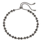 Diaytar Côte d'Ivoire Bracelet Folli Follie 3B18S040KK Noir Argent massif (25 cm) 