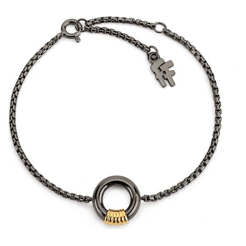 Diaytar Côte d'Ivoire Bracelet Folli Follie 4B18S030AAY Noir Argent massif (23 cm) 