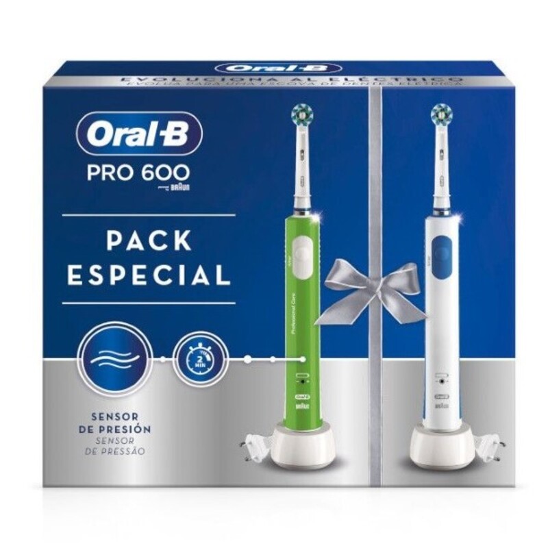Diaytar Côte d'Ivoire Brosse à dents électrique Oral-B PRO600 3D Vert Blanc 