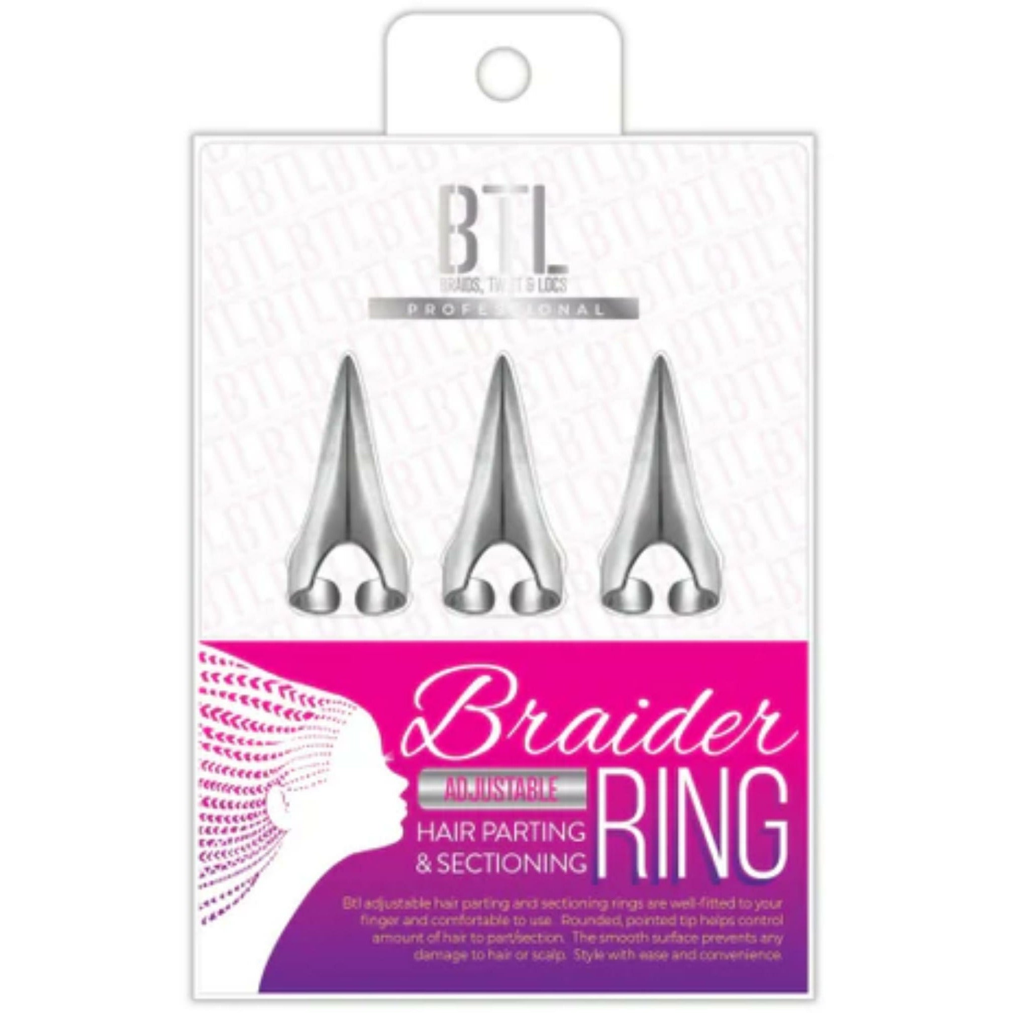 Diaytar Côte d'Ivoire BTL Professional Braider Hair Parting & Sectioning Ring Long #BTLT06 Hair Care