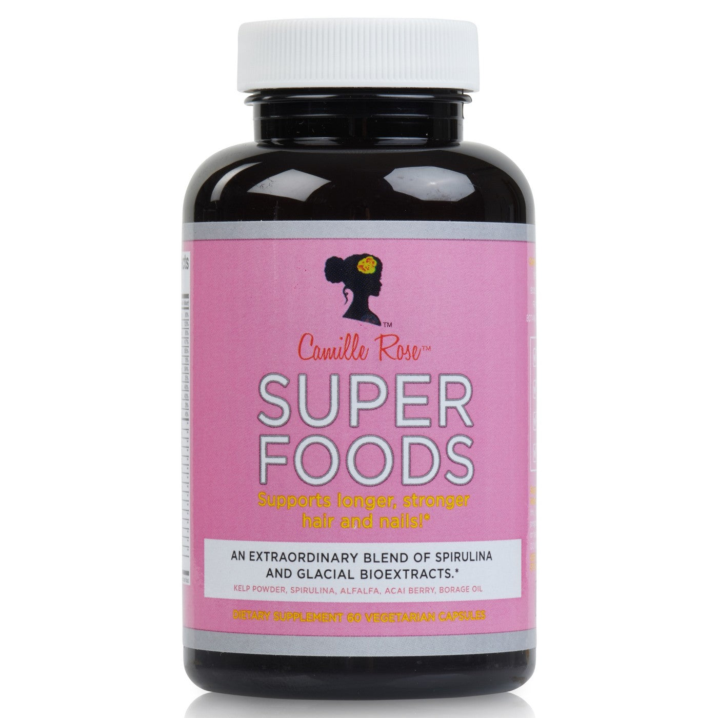 Diaytar Côte d'Ivoire Camille Rose Super Foods Supplément à base de plantes 60 capsules HAIR,BRAND