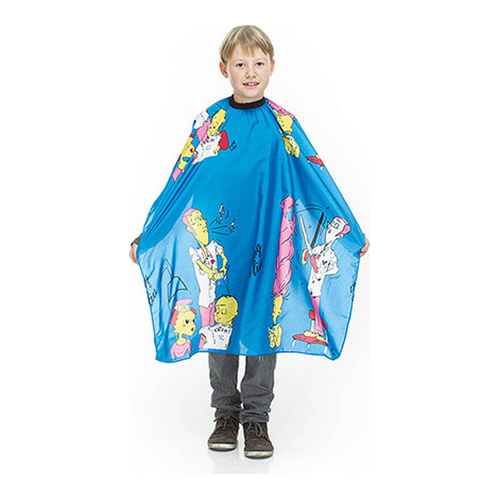 Diaytar Côte d'Ivoire Cape de coiffure Xanitalia pour enfants bleu (83 x 125 cm) 