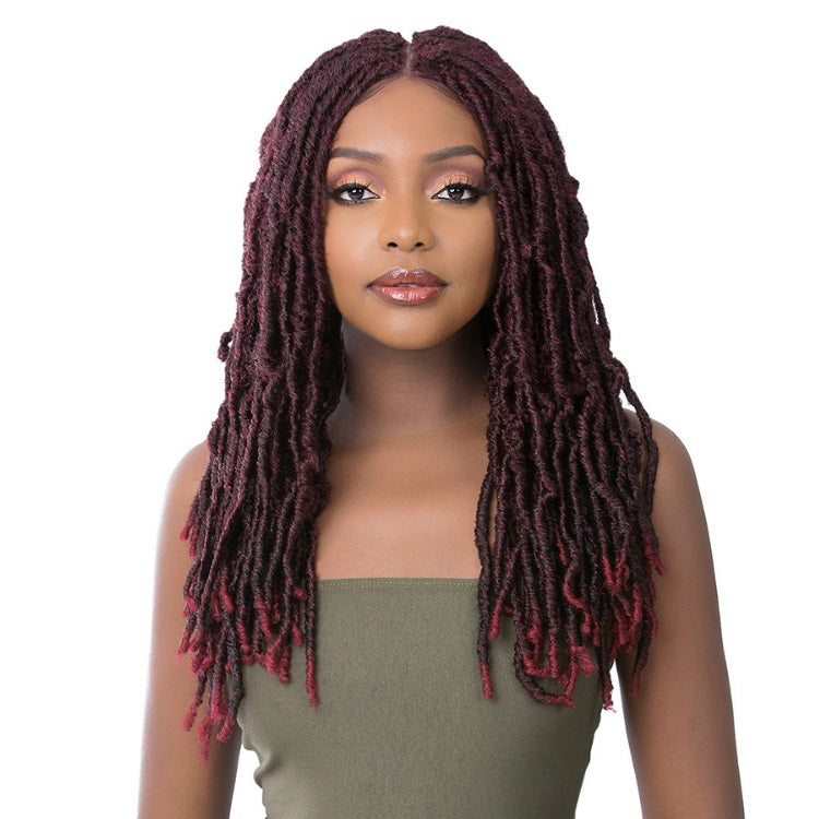 Diaytar Côte d'Ivoire C'est une perruque ! Perruque Lace Front Synthétique Tressée Premium - St Dream Locs 22" Lace Front Wigs