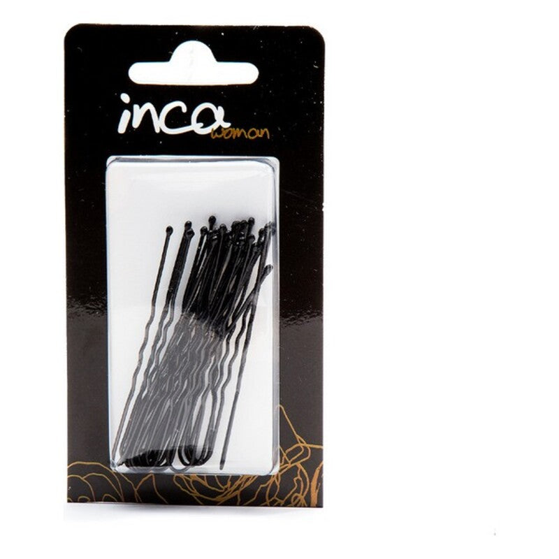 Diaytar Côte d'Ivoire Chignon épingles à cheveux Inca Noir 6 cm (20 Pièces) 