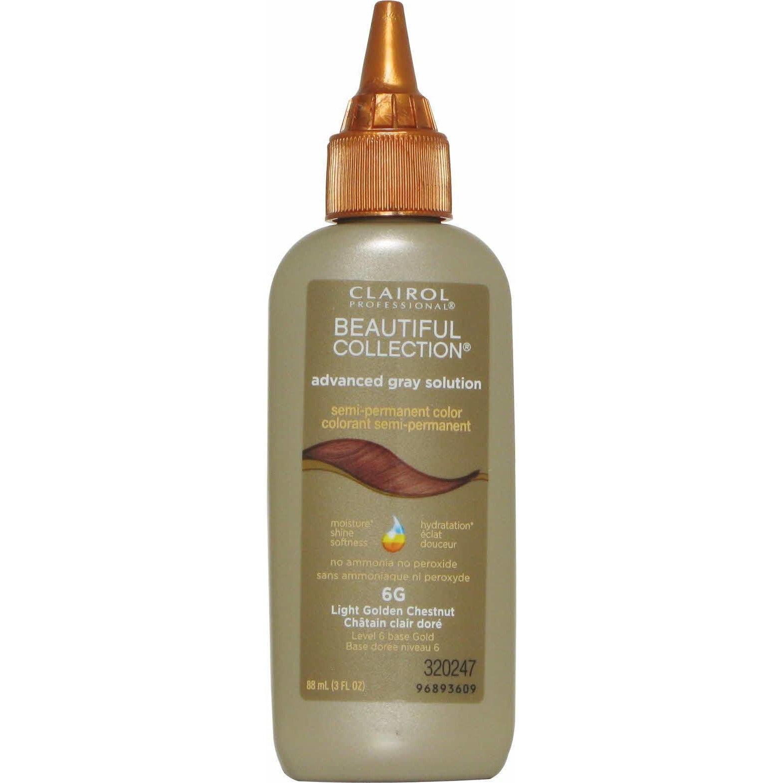 Diaytar Côte d'Ivoire Clairol Beautiful Collection Advanced Grey Solution – Light Golden Chestnut #6G 3.0 OZ Hair Care